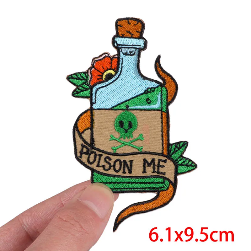 Getränke flaschen/Tasse Stickerei Patch Cartoon Patch gestickte Patches auf Kleidung Bügeleisen auf Patches für Kleidung DIY Näh aufkleber – Detail 35
