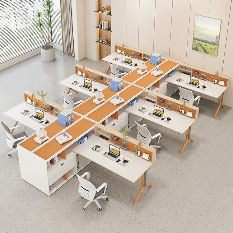 

Single office furniture table and chair combination staff simple modern
