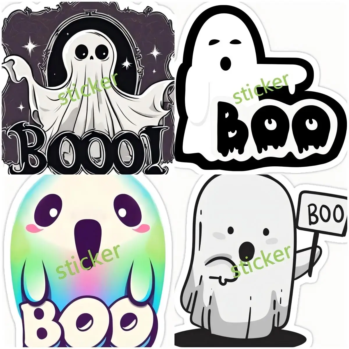 

Boo sticker Car Stickers Sunscreen Occlusion Scratch Decals Vinyl Laptop Caravan Decor Car Styling