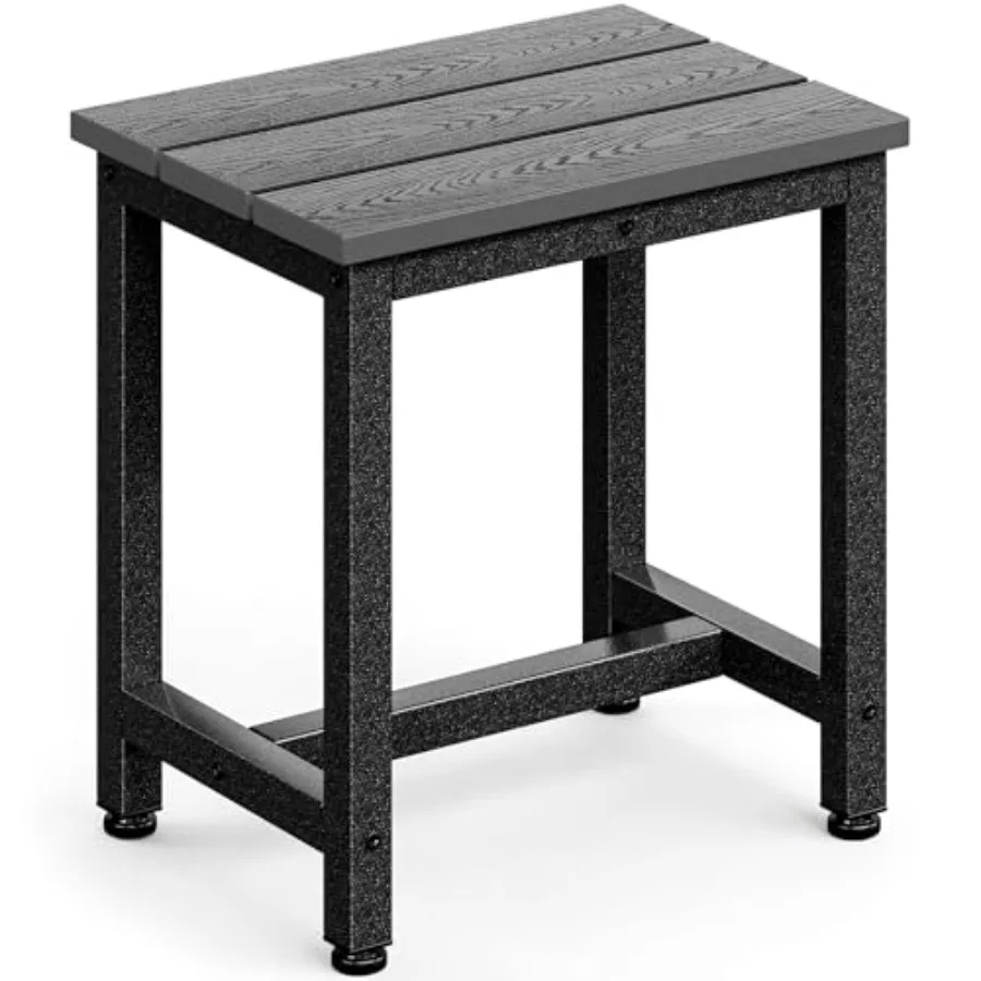 

Outdoor Side Table Adirondack Patio End Table with Weather-Resistant Waterproof Top for Hot Tub Garden Balcony Poolside Durable