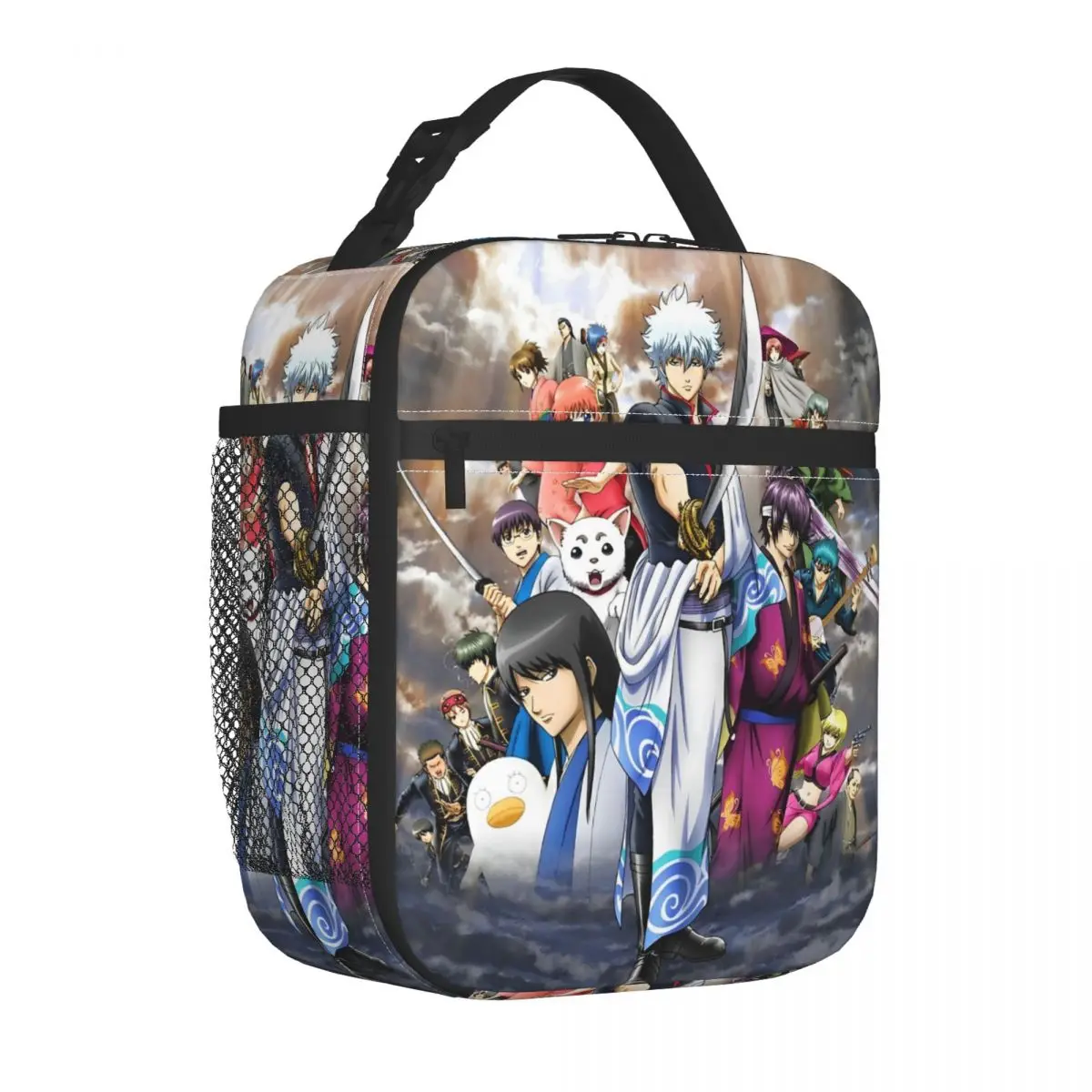 Gintama Adventure Samurai Comedy Insulated Lunch Bag Thermal Bag Meal Container Portable Tote Lunch Box for Men Women Picnic