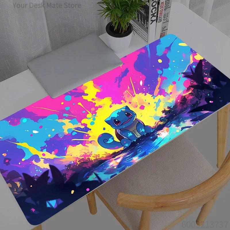 Tapis de souris durable Pokemon Pikachu Gamer, grand tapis de bureau XXL pour clavier et souris, tapis en caoutchouc pour jeux, tapis de souris pour ordinateur portable