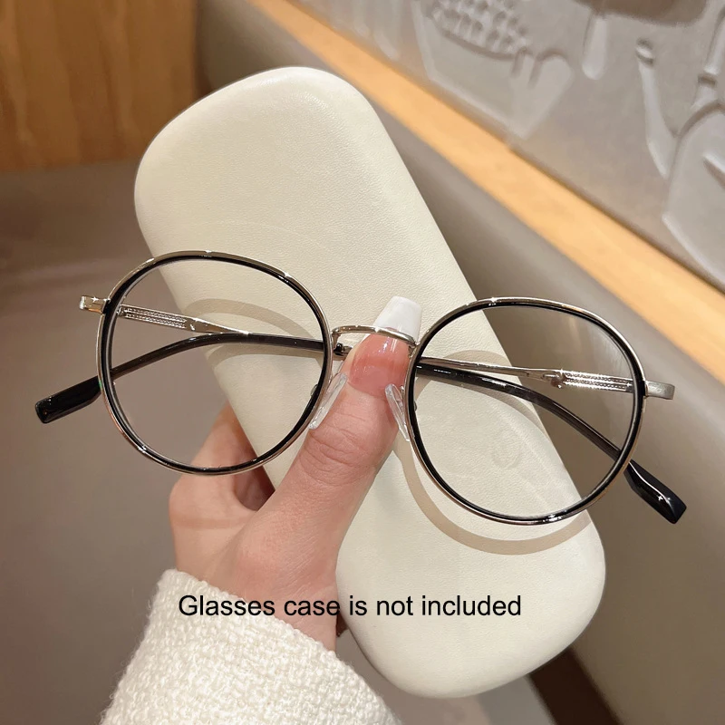 Umanco Vintage TR Round Frame Anti Blue Light Glasses for Women Men Trendy Computer Glasses Optical Spectacle 0 Degree