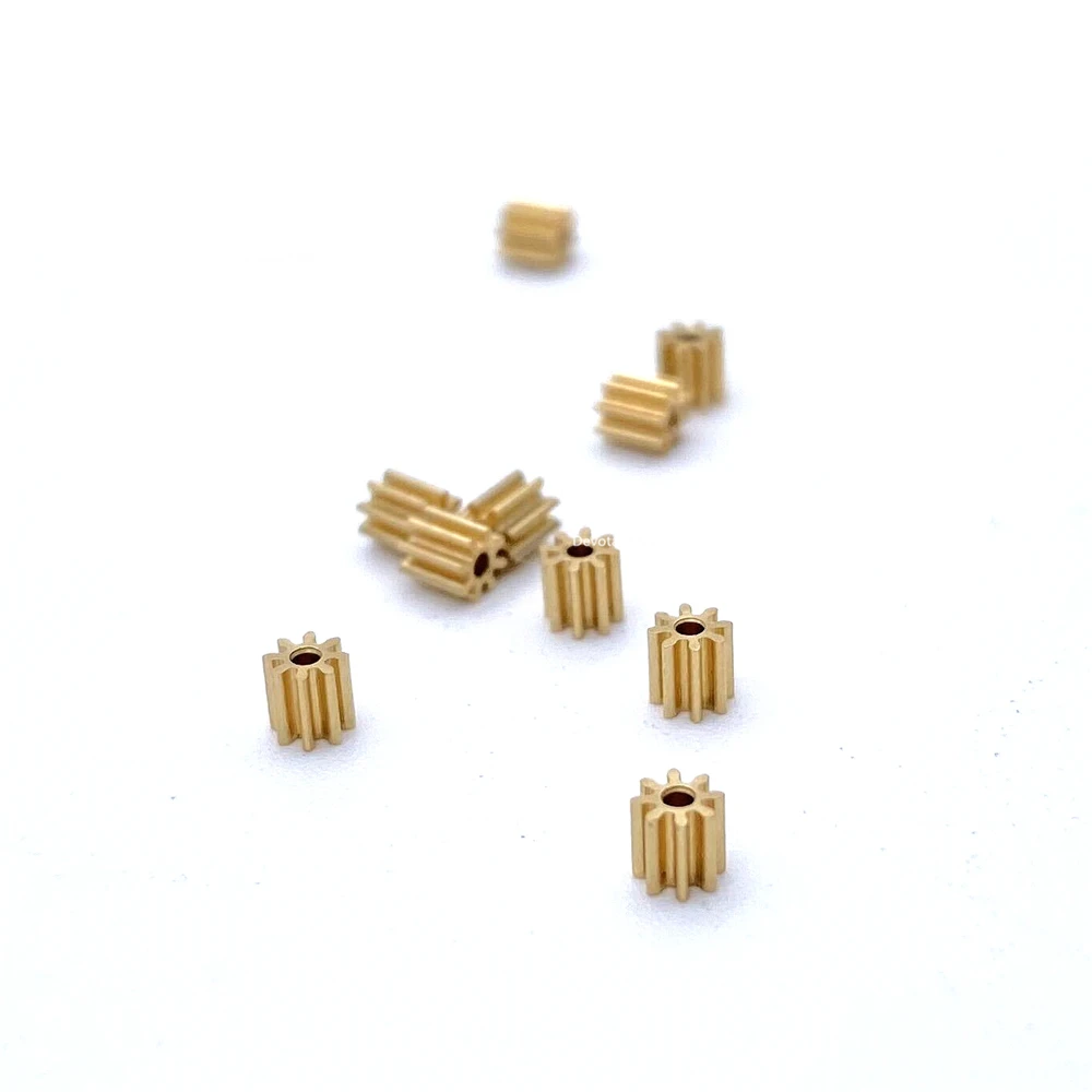 

0.3M 8T Mini Copper Gear 0.98 1mm Hole Diameter DIY Small Toys Model RC Aircraft