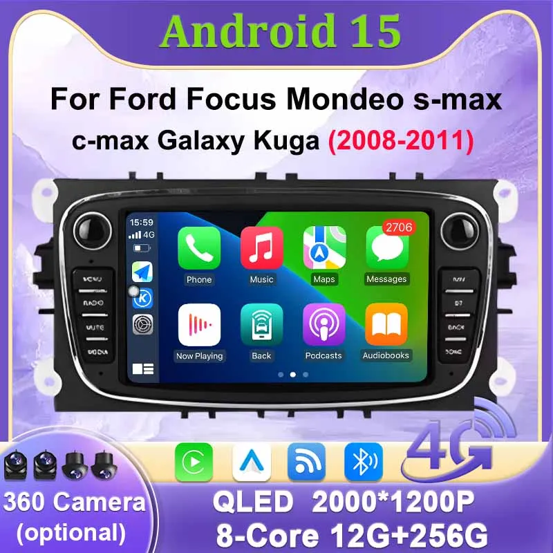 For For Ford Focus Mondeo S-Max C-Max Galaxy Kuga Android Auto Multimedia Video Player Audio Autoradio Carplay Car Play Radio WIFI - Aliexpress Deal