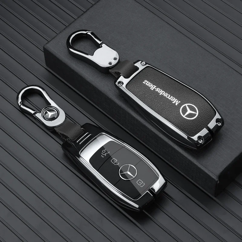 Car Key Case Cover Shell For Mercedes Benz C E S Class GLC W206 W223 W214 E300 C260 C300 S450 S500 S400 Fob Accessories