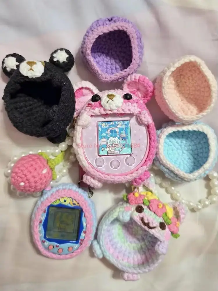 غطاء حماية مصنوع يدويًا من Tamagotchi Smart/Pix/Meets/4u/Uni خاص لطيف على شكل غزل الرسوم المتحركة
