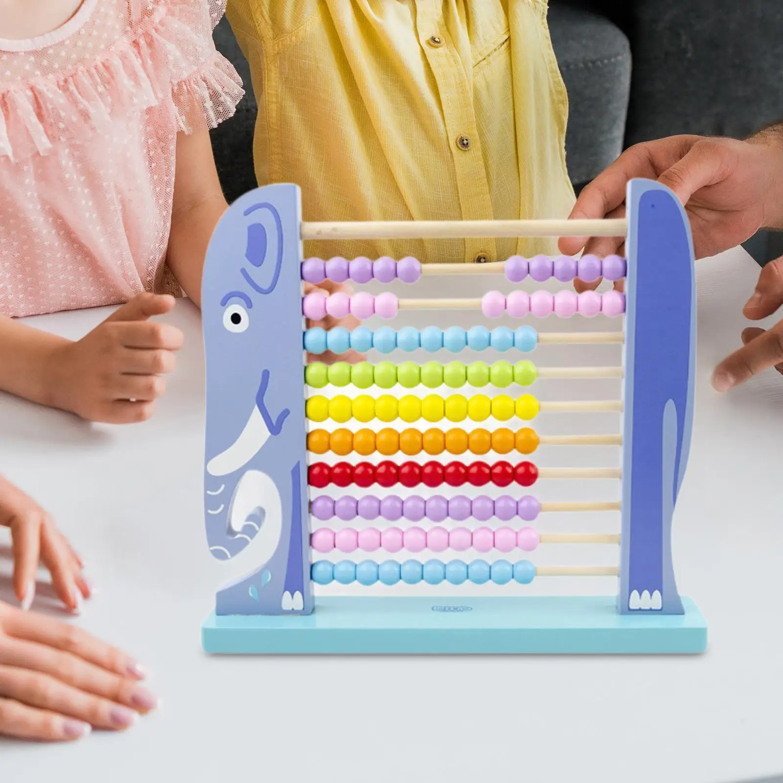 

Wooden Abacus for Kids Ten Frame Set Preschool Learning Math Toy Educational Toy for Kindergarten Boys Girls Preschool Children