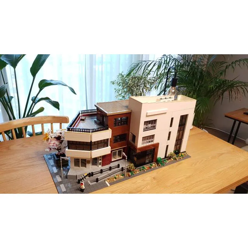 

MOC-91348FamousCityStreet View Architecture Cultural Center Building Block Model10338Parts MOC Creative Building Blocks for Boys