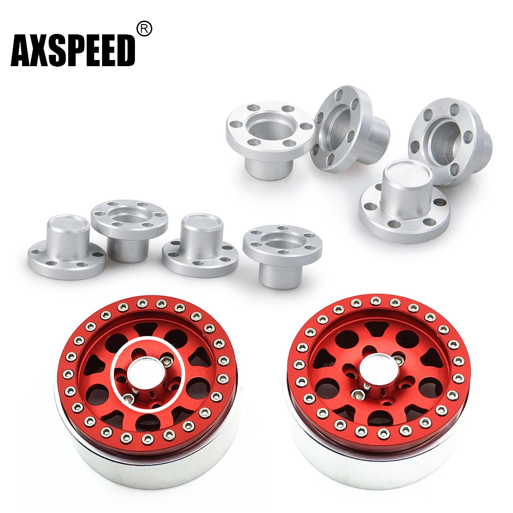 

AXSPEED из алюминиевого сплава 1,9 дюйма, центральный пылезащитный колпачок для 1/10 RC Crawler Axial SCX10 RC4WD, колпаки ступиц колес, обновленные детали