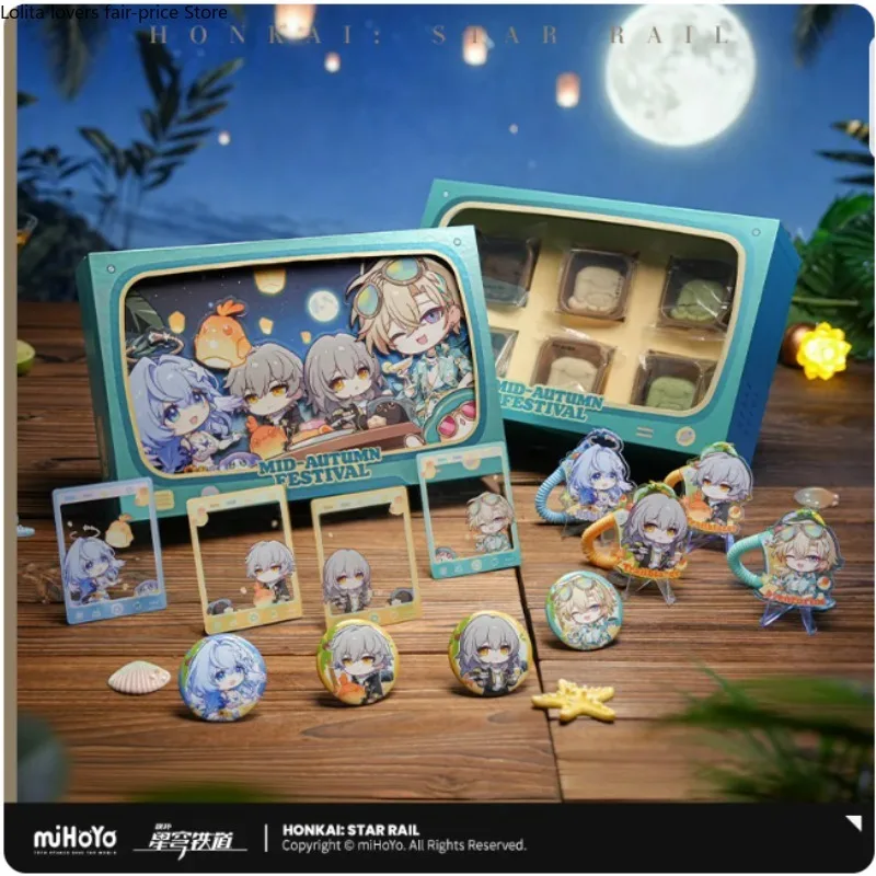 2026 Honkai: Star Rail Mid-Autumn Festival Commemorative Gift Box Badge Pendant Group Photo Card Trailblaze Robin Official Merch