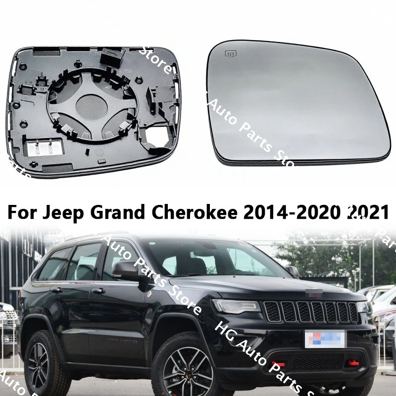 

For Jeep Grand Cherokee 2014-2020 2021 Rearview Mirror Lenses Exterior Side Reflective Glass Lens Heated 68092051AB 68082636AB