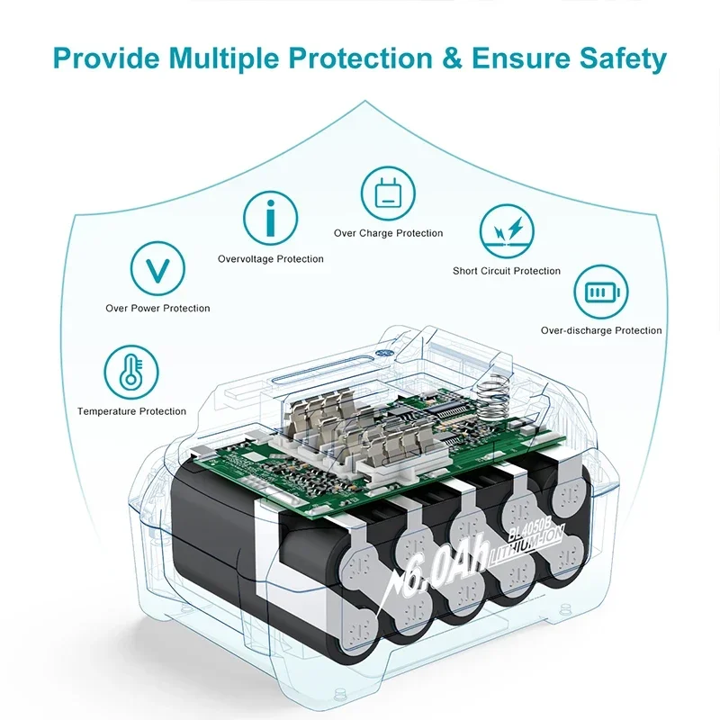 40V 9.0Ah Rechargeable Battery for Makita 40V Power Tool Battery BL4025 BL4040 BL4020 BL4050 BL4060 Electric Drill Screwdriver