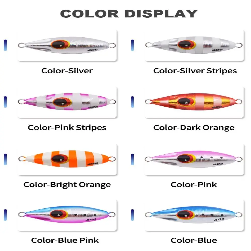 Fishing Tools 30G 40G 60G Slow Bee Jig Noctilucent Jigging Slow Pitch Jig Hard Bass Durable Fishing Lure Boat Fishing