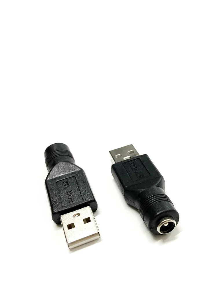 

USB2.0 Connector USB to Male/Female DC Power Plug Adapter Cable Conversion Head Terminal for Electronics