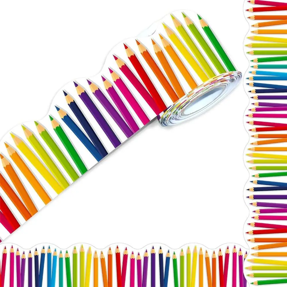 

Creative Paper Border Paper Handmade Crafts 18M Bulletin Board Border DIY Decorative Stickers