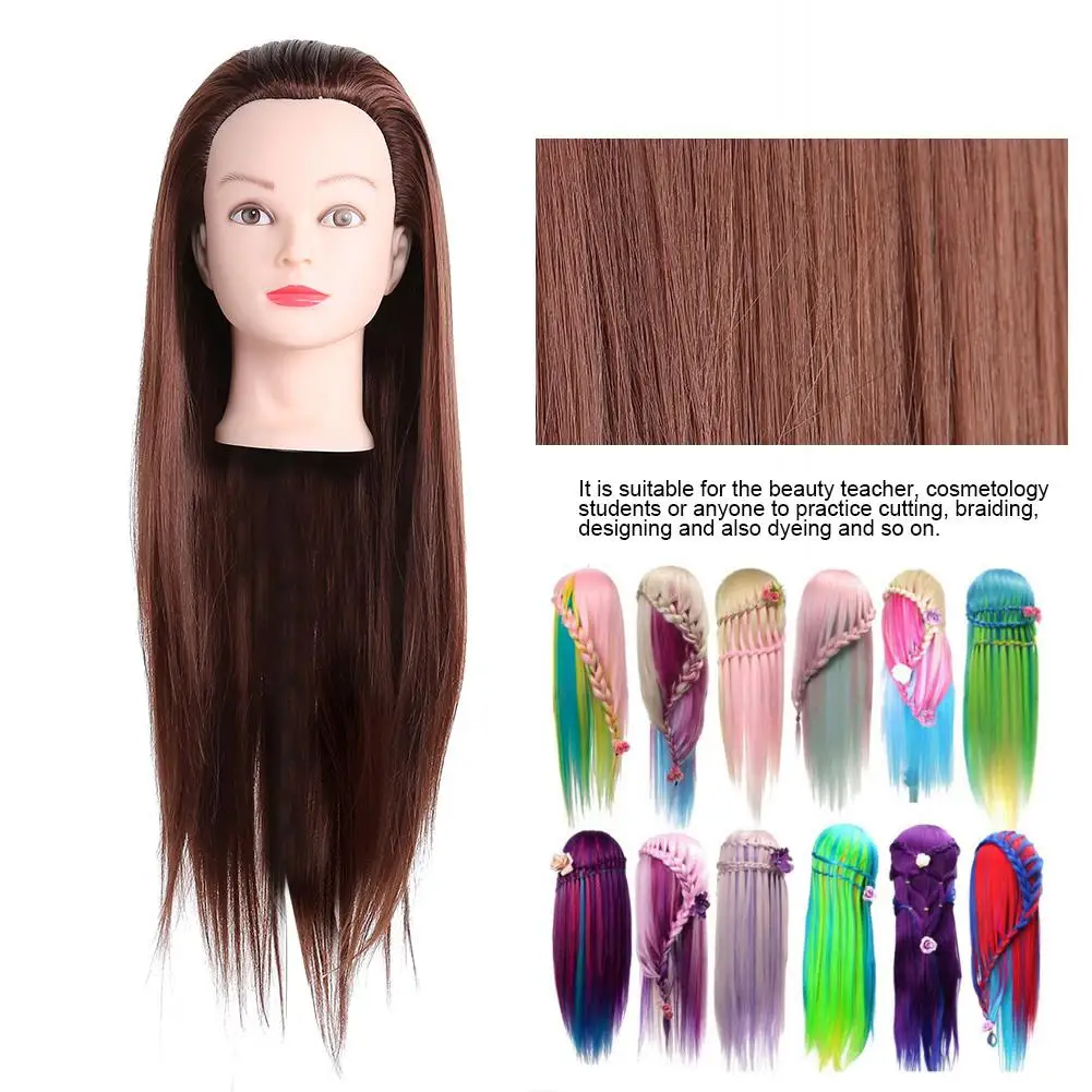 Professional Hair Salon Mannequin Training Model for Cosmetology Practice and Hair Styling Tools