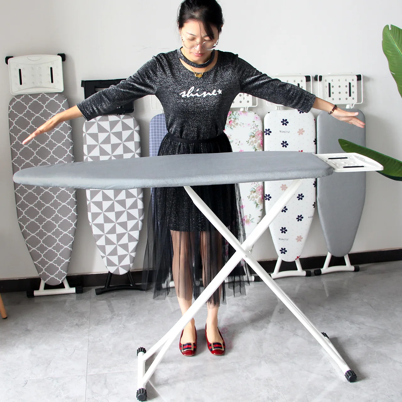 Ironing board Large rack Household folding telescopic board High grade iron cushion rack board
