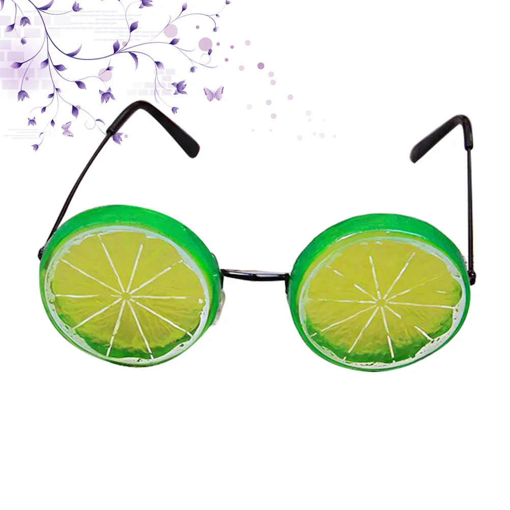 Lemon Eyeglasses Green Soft Comfortable Texture for Funny Party Masquerade Dance Gathering Festival Costume Accessory
