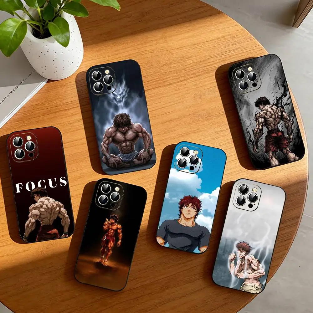 

Hanma Baki Anime Phone Case Silicone Soft For IPhone 17 16 15 14 13 12 11 X XR Plus Pro Max Plus