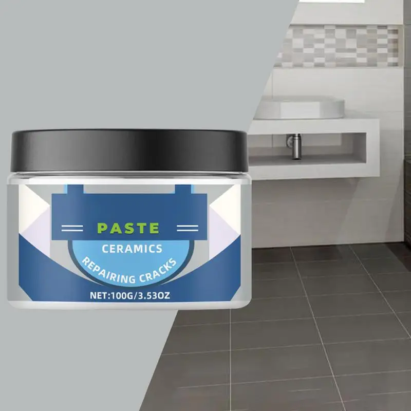 Tile Repair Paste Ceramic Bath Basin Fix Filler Tub Tile Repair 100g Tile Repair Agent Glue Marble Floor Tile Pit Repair For