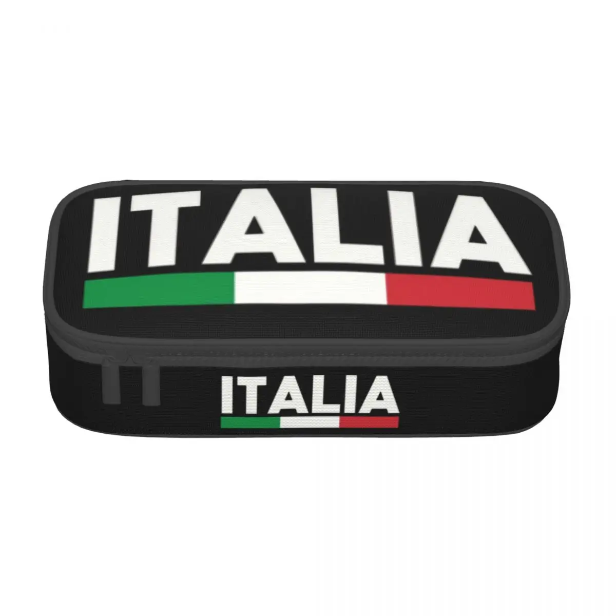 Custom Cute Flag Of Italy Pencil Case for Girls Boys Italian Patriotic Large Storage Pen Box Bag Stationery