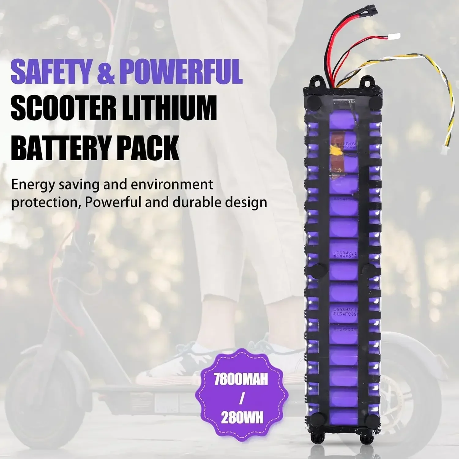 10S3P 36V 7.8Ah/10Ah pour batterie de scooter électrique M356 batterie m365 batterie 18650 avec communication Bluetooth étanche.