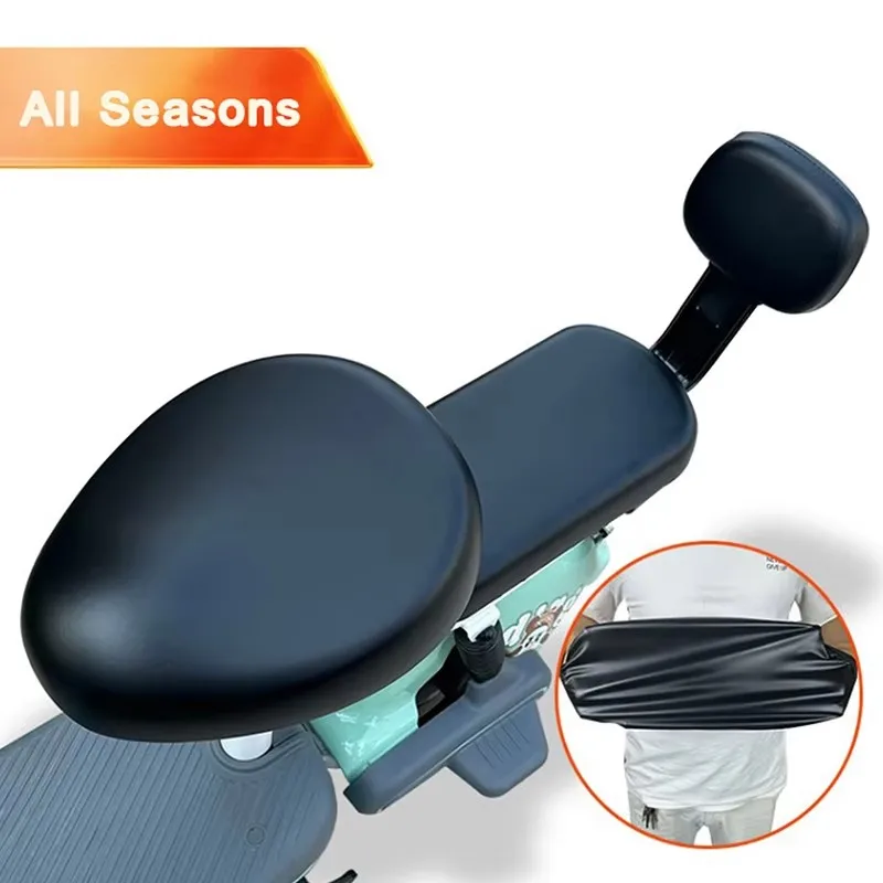 PU Leather Waterproof Electric Bicycle Seat Cover Universal Electric Vehicle Scooters Bike Seat Protector Sunscreen Prevent Wear