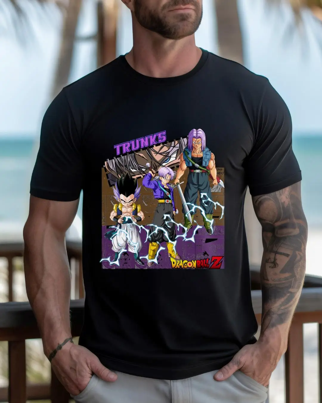 

«Космическое выживание Legend Dragon Ball Championship Power Poster с принтом, с короткими рукавами, подходит для мужчин и женщин.