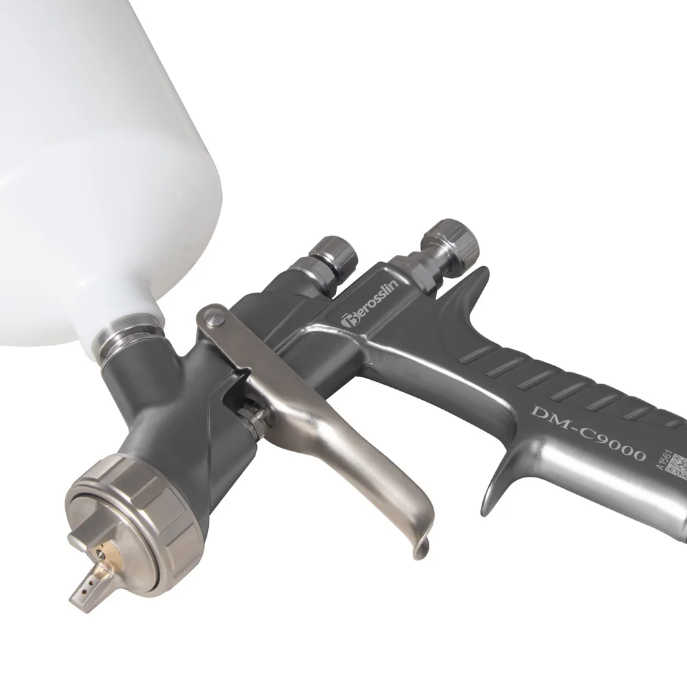 1.3mm HVLP High Atomization Pneumatic Spray Gun Automotive Furniture Industrial Spray Forged Gun Body Spray Bottle 600ml