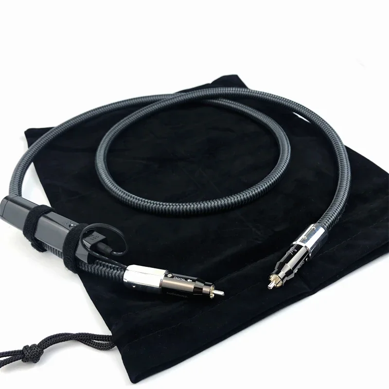 Cyfrowy kabel koncentryczny WEL Signature RCA Perfect-Surface Silver (PSS) Kabel do dekodowania audio HiFi z baterią 72V