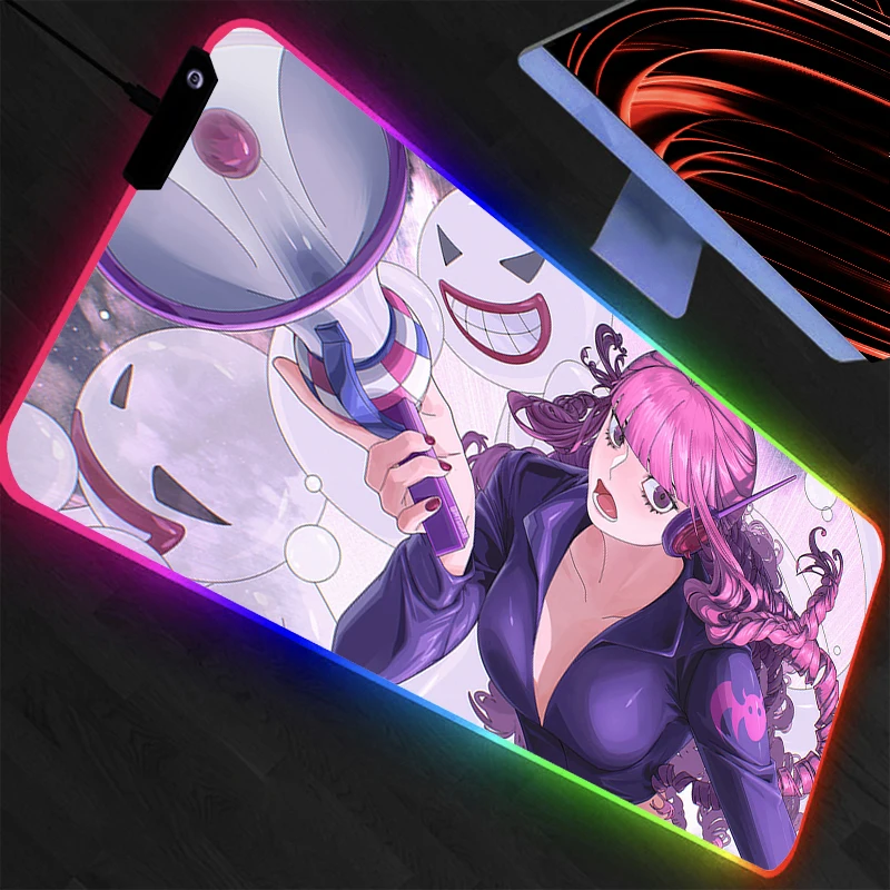 RGB One Piece Mouse Pad Gamer Large LED Keyboard NonSlip Rubber Computer Carpet Desk Mat PC Gamer Backlight MousePad Durable