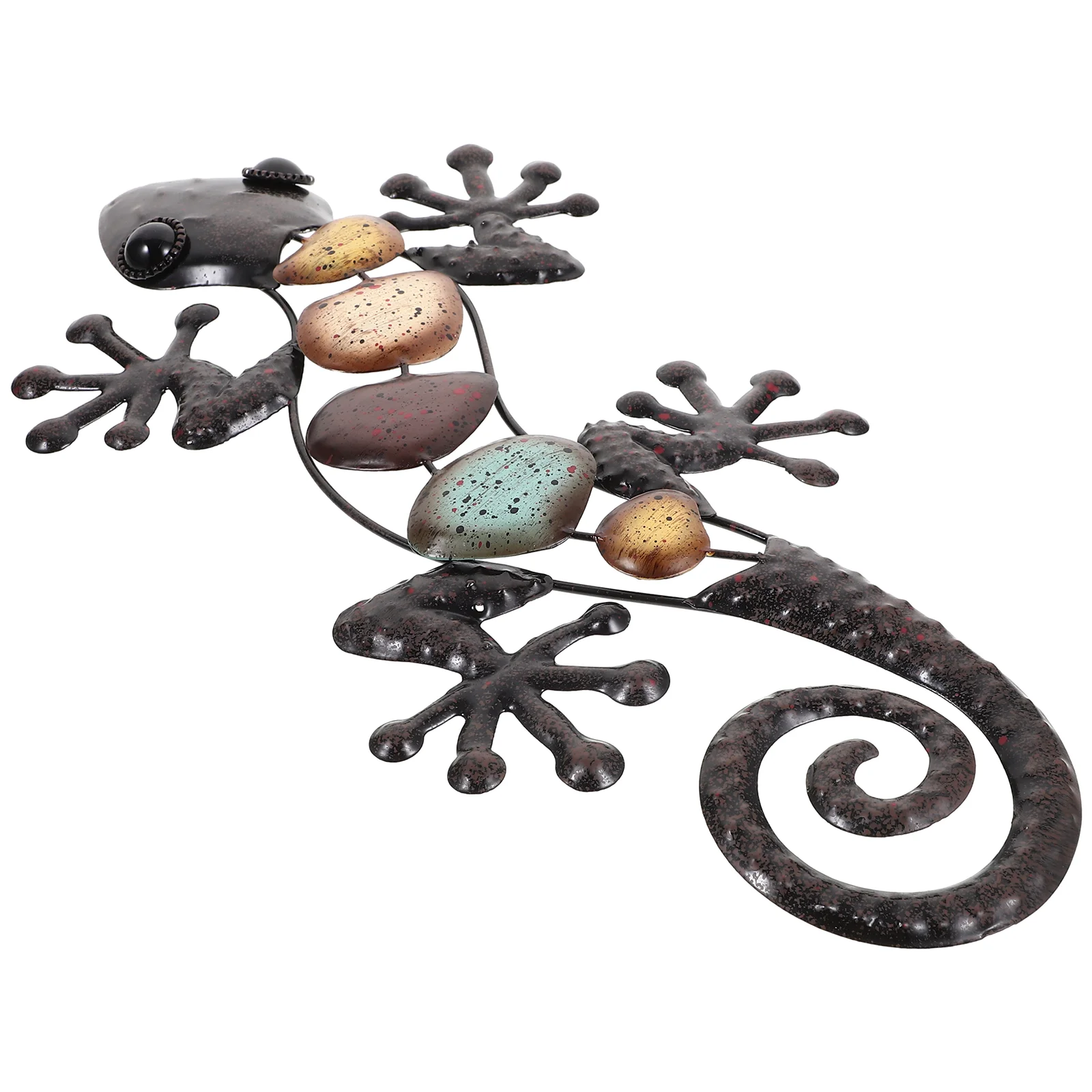 Gecko Lizard Decoration Garden Gnomes Hammock Animals Vintage Ornaments Iron Hanging Sculptures Shaped Decors Household