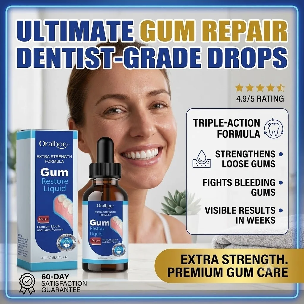 Oralhoe 30ml Gum Restore Liquid Mild Formula for Swelling Sensitivity Care Teeth Whitening Alleviate Gum Recession Mouth Hygiene