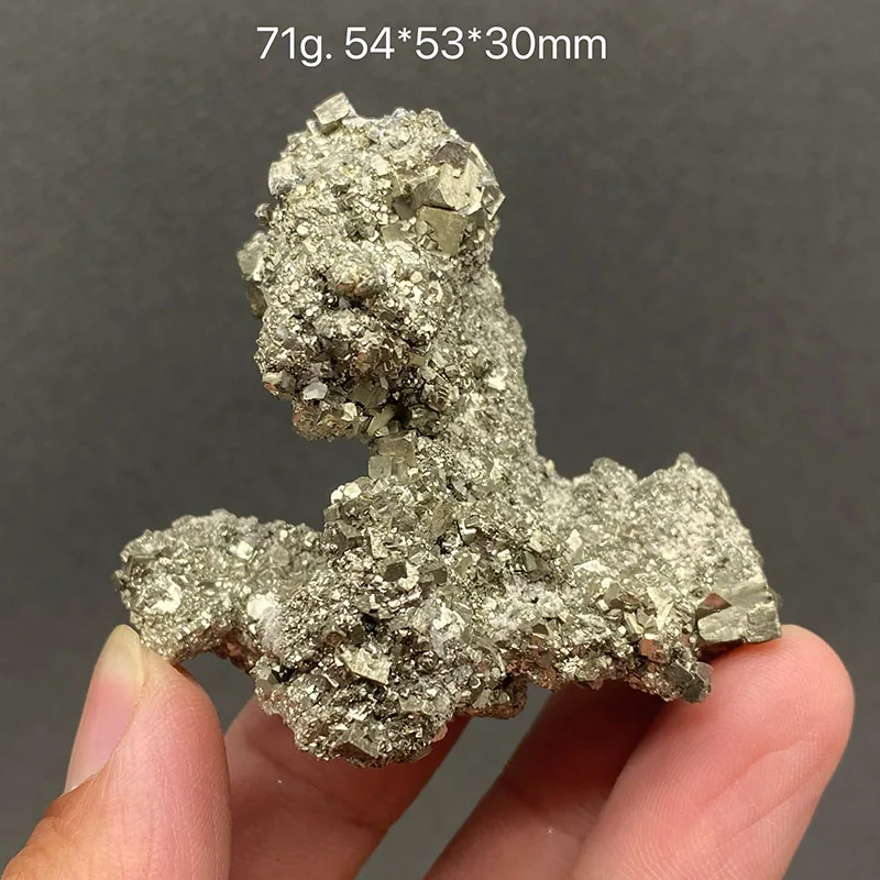 100% Natural granular crystal ore pyrite Mineral Specimens Stones Gems and accessories, jewelry beads