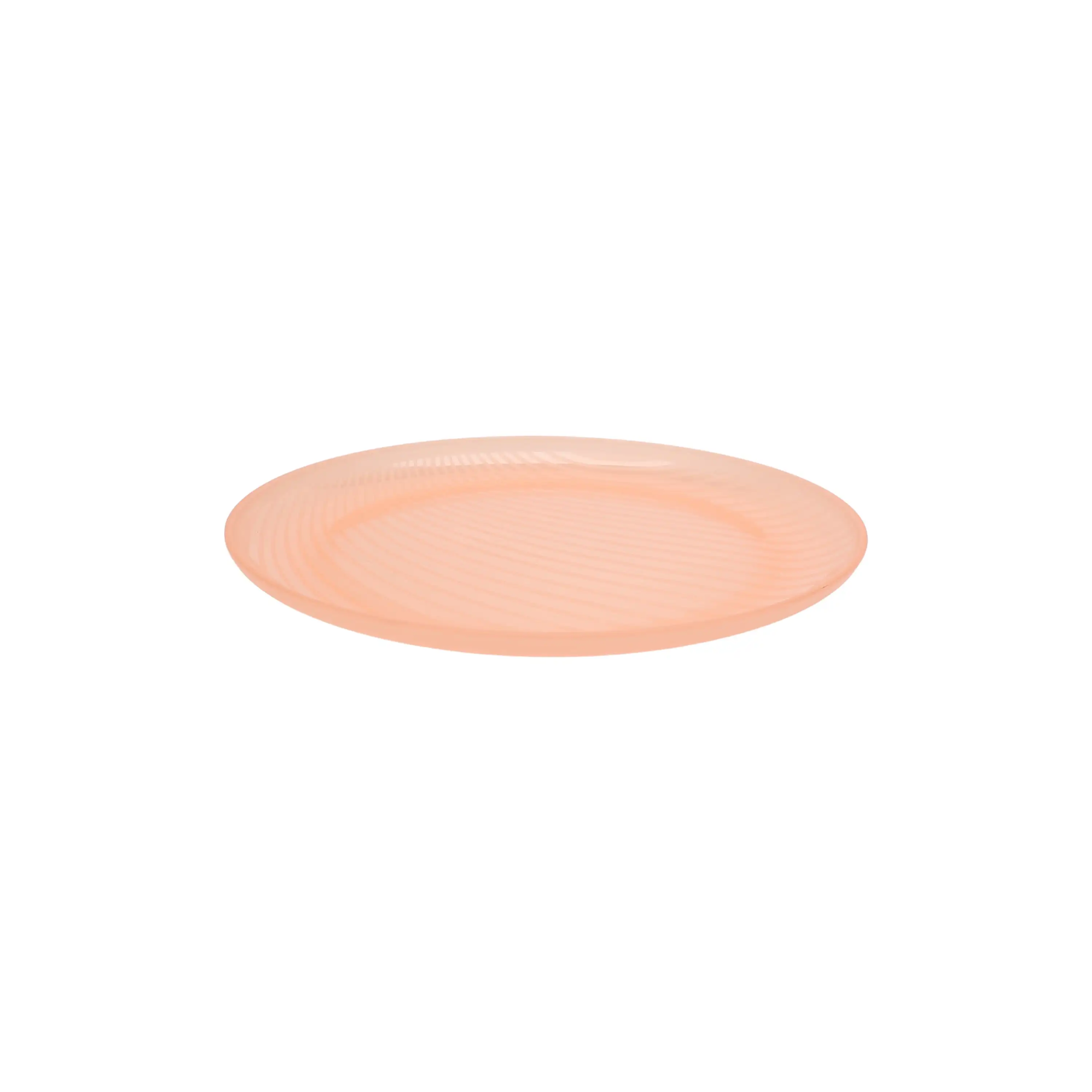 Pink Round Plastic Swirl Pattern Plate, 10.5 inch image 4