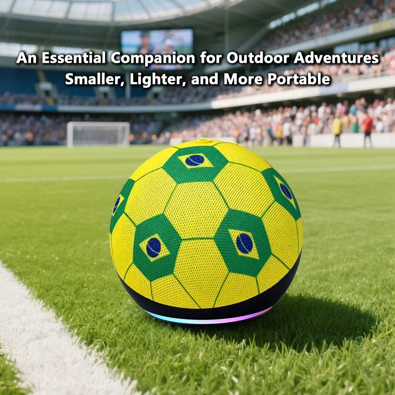Wireless Card-Type Bluetooth Speaker for Football World Cup Audio TWS Outdoor Portable Small Speaker Football Style 2026 NEW