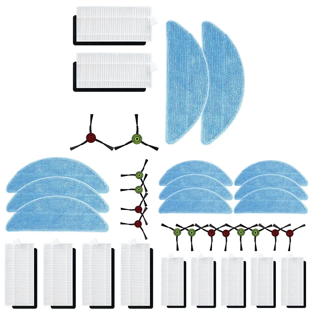 Imagem -05 - Conjunto de Acessórios para Aspirador de pó Robótico Escova Lateral Filtro Pano Substitui para Conga Eterna Max Pet Series Peças de Varredura