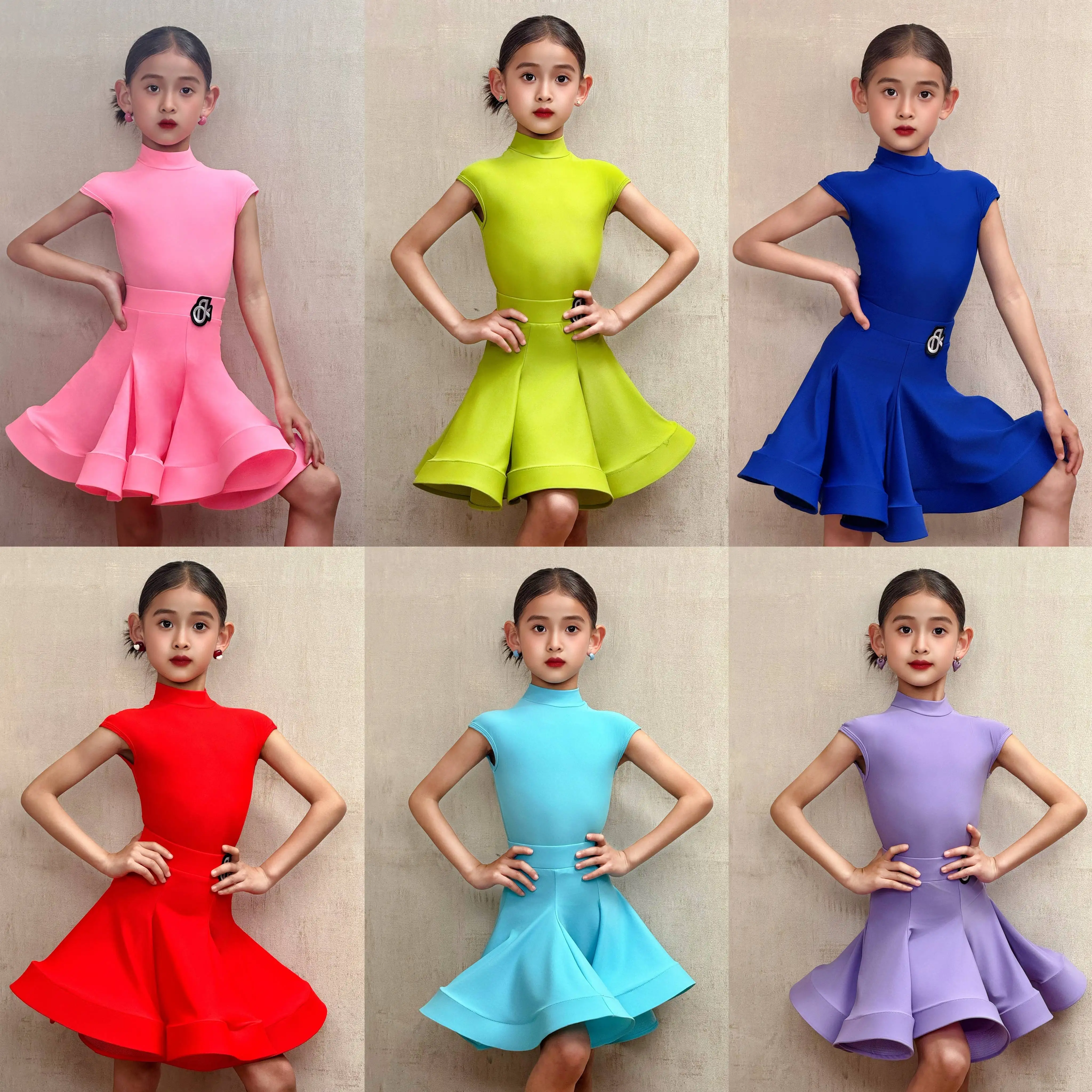 

The new spring and summer styles of girls' Latin dance competition uniforms are high-end performance dance costumes