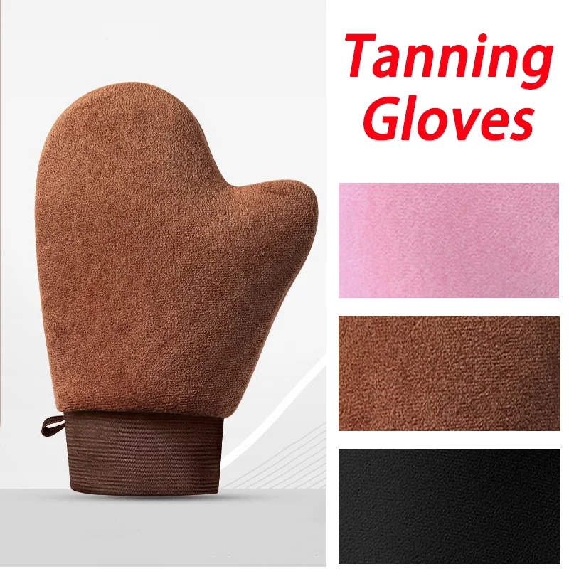 قابلة لإعادة الاستخدام الجسم الذاتي تان قفاز قضيب دباغة قفازات كريم غسول موس الجسم تنظيف قفاز الذاتي دباغة إصبع قفاز