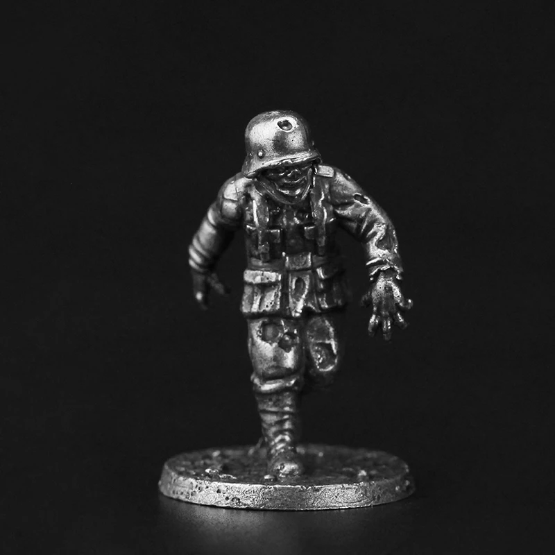 Metal Military World War II German Army Zombie Soldier Model Action Figures Corps Toys Board Game Piece Ornament Accessories