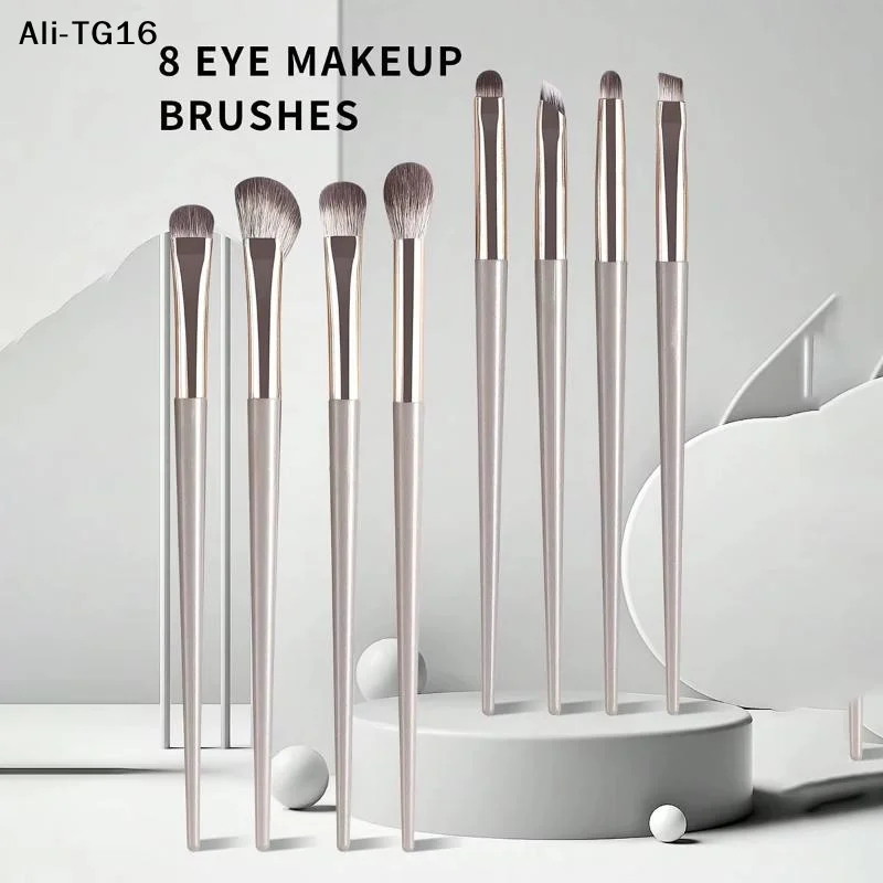8-teiliges Augen-Make-up-Pinsel-Set, Detail-Lidschattenpinsel, Make-up-Pinsel, Ultra-Weicher Lidschatten- und Eyeliner-Make-up-Tool