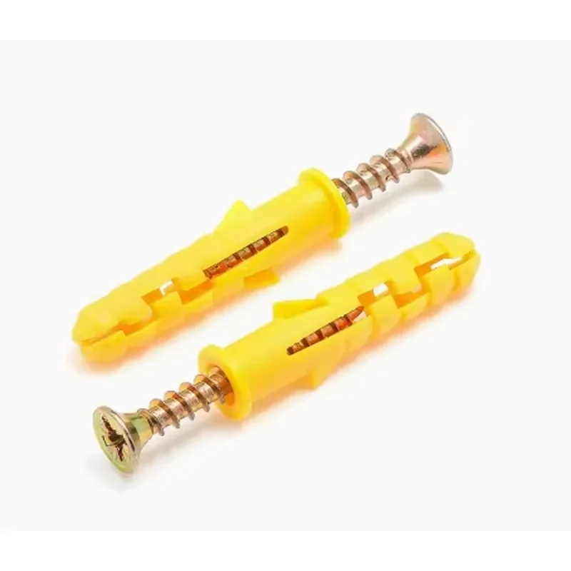 Wholesale Small Yellow Croaker Plastic Expansion Screws, Wall Mounting Nylon Expansion Screws