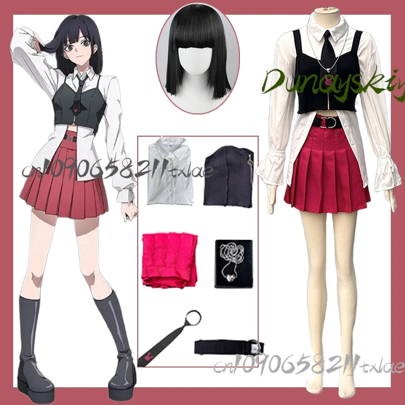

LINK CLICK Yingdu Arc - Qiao Ling Skirt Cosplay Set Wig Graduation Halloween Anime Role-Play Costume