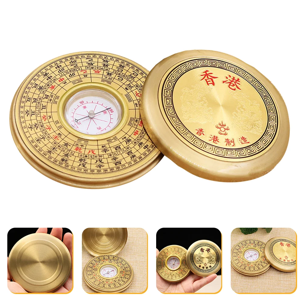 Compass Lightweight Alloy Chinese Ancient Acrylic Education Experiment Outdoor Chic Traditional Retro Design Portable