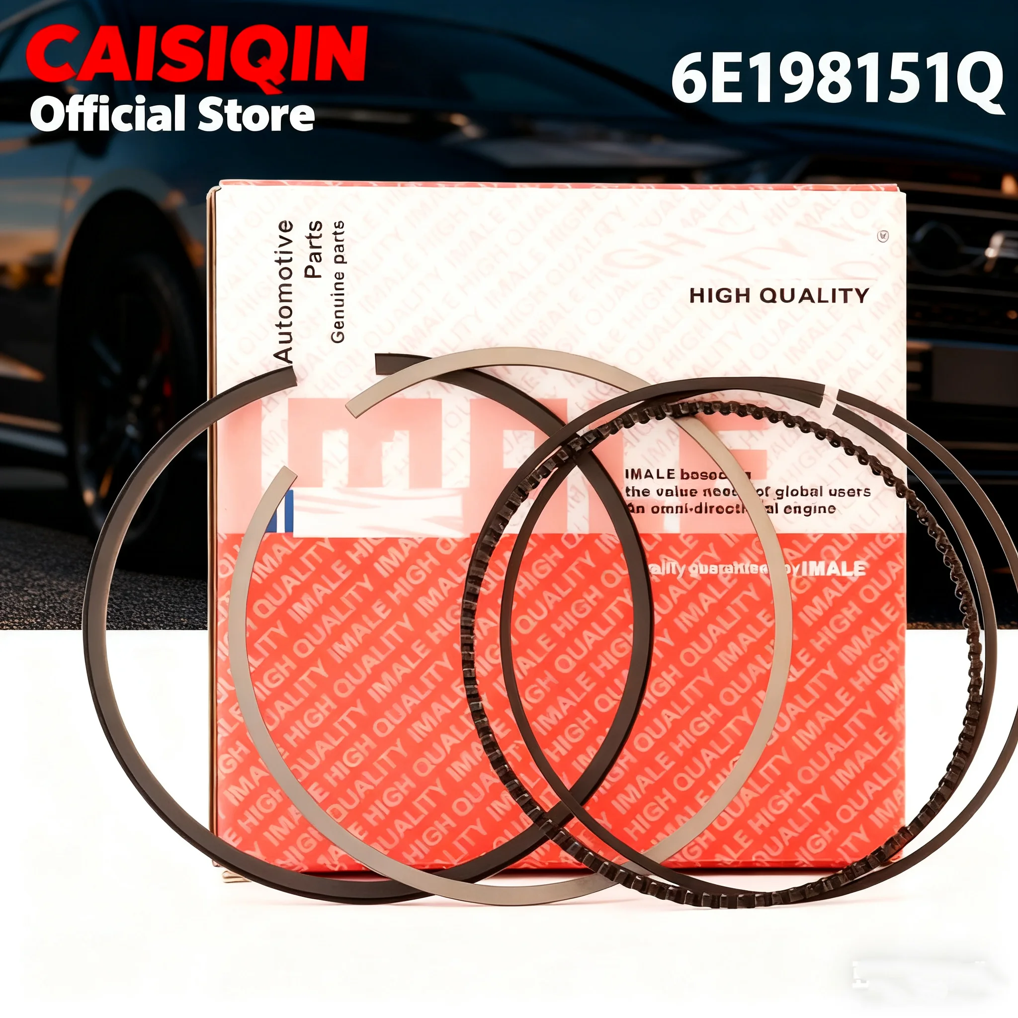 

6× 84.51mm 6E198151Q 06E198151L 06E198151J 06E107065DM Piston Rings Set For Audi A4 S5 A6 Q5 Q7 for VW Touareg 3.0 TFSI
