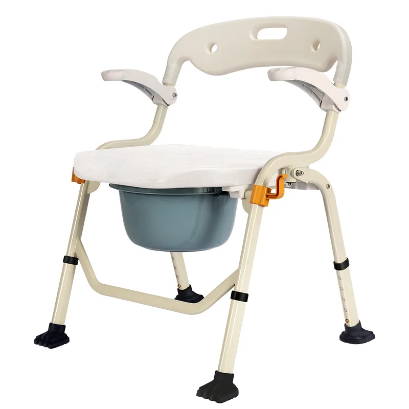 Comfortable Lightweight  Adjustable  Elderly Pregnant Women  Household Indoor Bedpan Toilet Commode Chair bedside commode chair