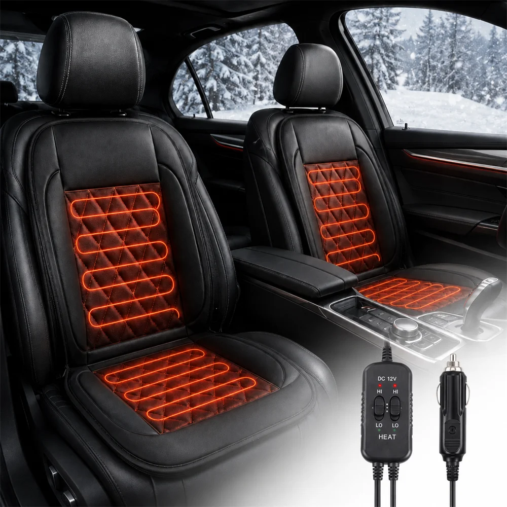 Winter Heizung Auto Sitzkissen Auto Beheizte Matte 12V Automotive Fahrzeug Fahrer Sitzbezug mit Heizung