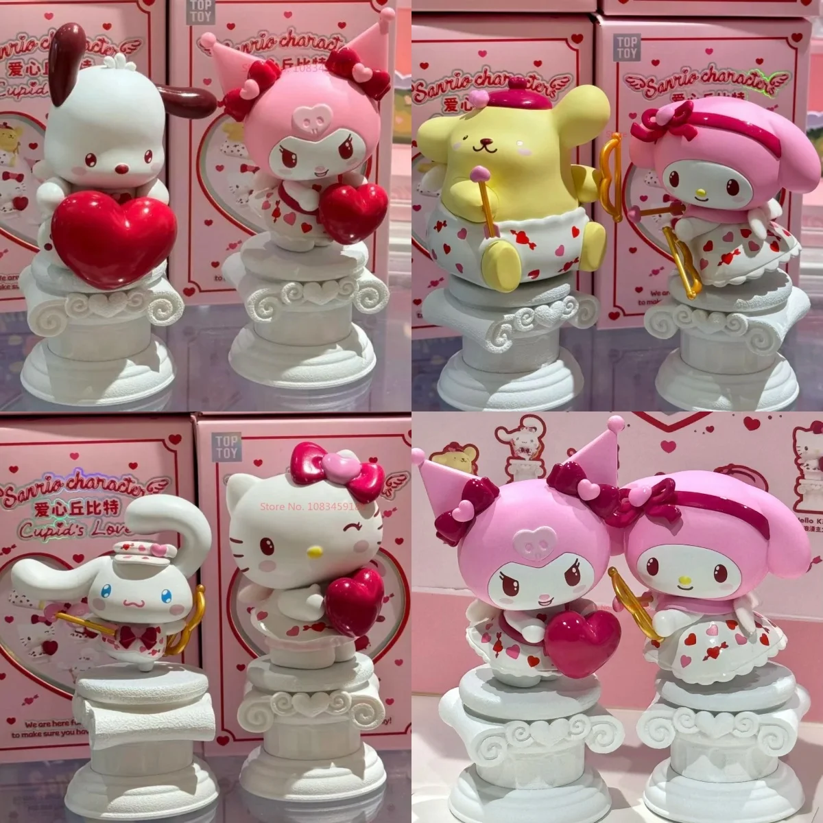 

Новое поступление Sanrio Cupid Of Love Kuromi My Melody Cinnamoroll Pom Purin Hello Kitty аниме Kawaii милые модели подарки игрушки