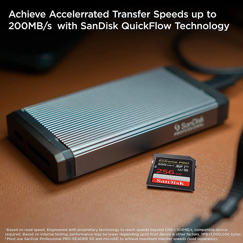 بطاقة SanDisk SD بطاقة Extreme PRO SDXC UHS-II 32GB 64GB 128GB 256GB بطاقة الذاكرة بطاقة فلاش بحد أقصى 200 برميل/الثانية للكاميرا 4K UHD فيديو